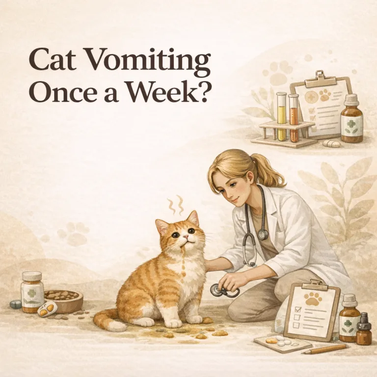 Featured image for Cat Vomiting Once a Week? Causes, Warning Signs & When to See a Vet in the IPAWLIO Journal