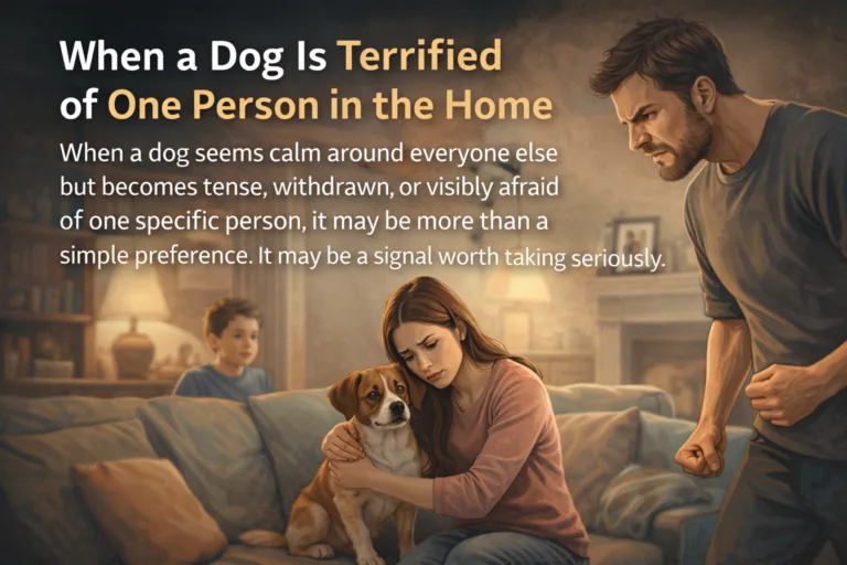 Featured image for When a Dog Is Terrified of One Person in the Home: What That Fear May Be Telling You in the IPAWLIO Journal