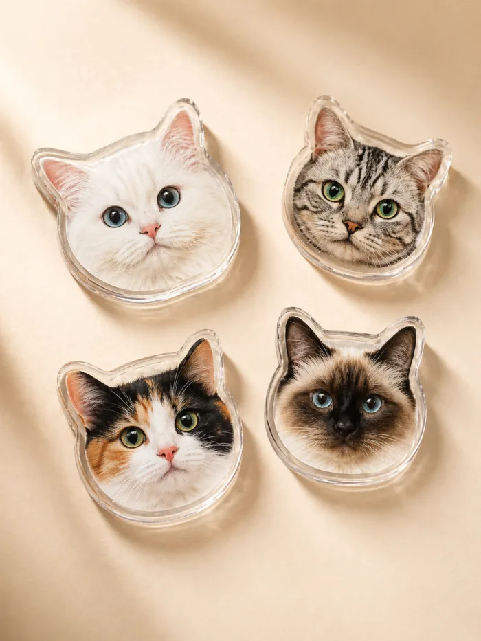 Custom Pet Photo Fridge Magnet gallery image 2 showing personalized design details