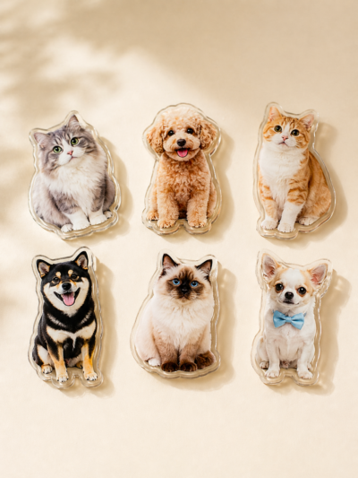 Custom Pet Photo Fridge Magnet | Personalized Dog & Cat Magnet
