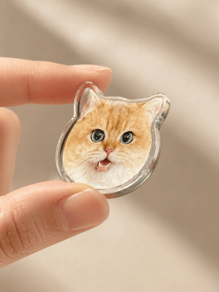 Custom Pet Photo Fridge Magnet | Personalized Dog & Cat Magnet