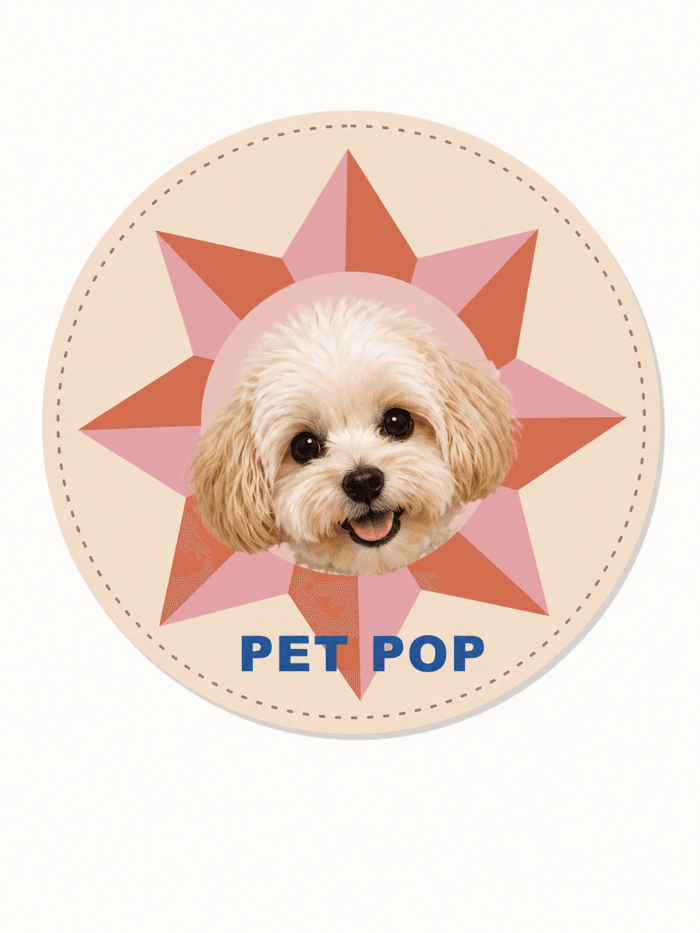 Custom Pet Photo Round Rug | Personalized Dog & Cat Rug