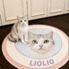 Custom Pet Photo Round Rug | Personalized Dog & Cat Rug