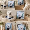 Custom Pet Portrait Canvas gallery image 4 showing personalized design details