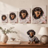 Custom Pet Portrait Canvas | Personalized Dog & Cat Wall Art