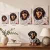 Custom Pet Portrait Canvas gallery image 5 showing personalized design details