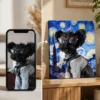 Custom Pet Portrait Canvas gallery image 3 showing personalized design details
