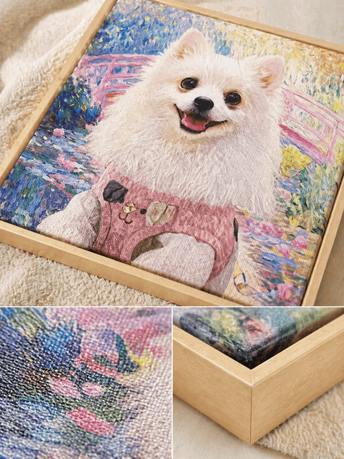 Custom Pet Portrait Canvas | Personalized Dog & Cat Wall Art