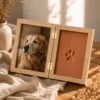 Pet Paw Print Keepsake Frame by IPAWLIO, personalized pet memorial keepsake