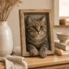 01 Custom Wool Felt Pet Portrait by IPAWLIO, custom pet portrait wall art