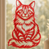 Custom Pet Portrait Papercut main product image featuring handmade pet portrait papercut artwork