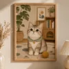 Custom Pet Portrait Puzzle Personalized Keepsake Art Custom Pet Portrait Puzzle main product view with personalized design details