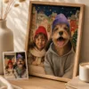 Custom Pet Portrait Puzzle Personalized Keepsake Art Custom Pet Portrait Puzzle gallery image 2 showing personalized design details