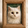 03 Custom Wool Felt Pet Portrait product gallery image 3 showing custom pet portrait wall art