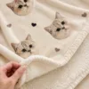 Custom Pet Portrait Blanket gallery image 3 showing personalized design details