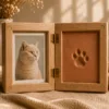 Pet Paw Print Keepsake Frame product gallery image 3 showing personalized pet memorial keepsake