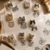 Custom Pet Portrait Stamp product gallery image 4 showing custom pet portrait gift made from a customer photo
