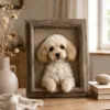 04 Custom Wool Felt Pet Portrait product gallery image 4 showing custom pet portrait wall art