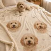 Custom Pet Portrait Blanket gallery image 4 showing personalized design details