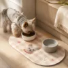 Custom Pet Feeding Mat Quick Dry and Non Slip Custom Pet Feeding Mat gallery image 4 showing personalized design details