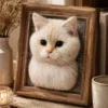 05 Custom Wool Felt Pet Portrait product gallery image 5 showing custom pet portrait wall art