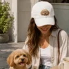 Custom Embroidered Pet Portrait Baseball Cap gallery image 3 showing personalized design details