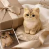 Custom Pet Chenille Portrait Figure personalization example 2 showing custom pet portrait gift made from a customer photo