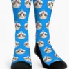 Custom Pet Face Socks Custom Pet Face Socks gallery image 8 showing personalized design details