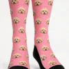 Custom Pet Face Socks Custom Pet Face Socks gallery image 10 showing personalized design details