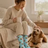 Custom Pet Face Socks Personalized Dog and Cat Photo Socks Custom Pet Face Socks gallery image 2 showing personalized design details