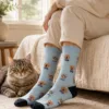Custom Pet Face Socks Personalized Dog and Cat Photo Socks Custom Pet Face Socks gallery image 3 showing personalized design details