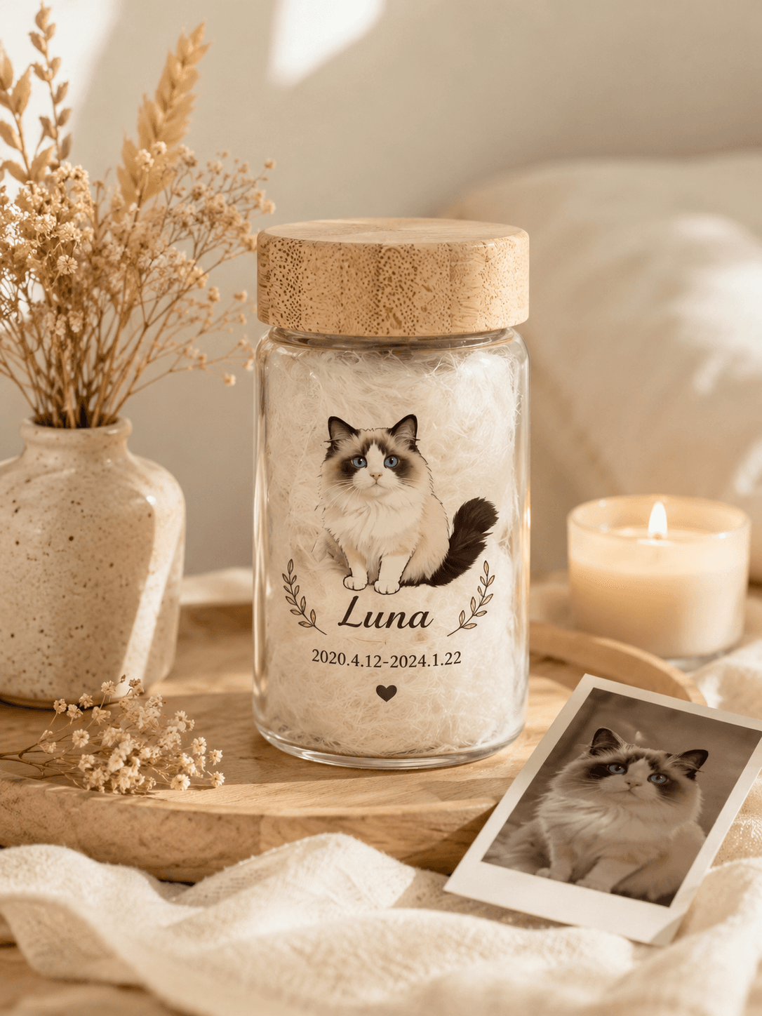 custom-pet-fur-keepsake-bottle1 Custom Pet Fur Keepsake Bottle by IPAWLIO, personalized pet memorial keepsake