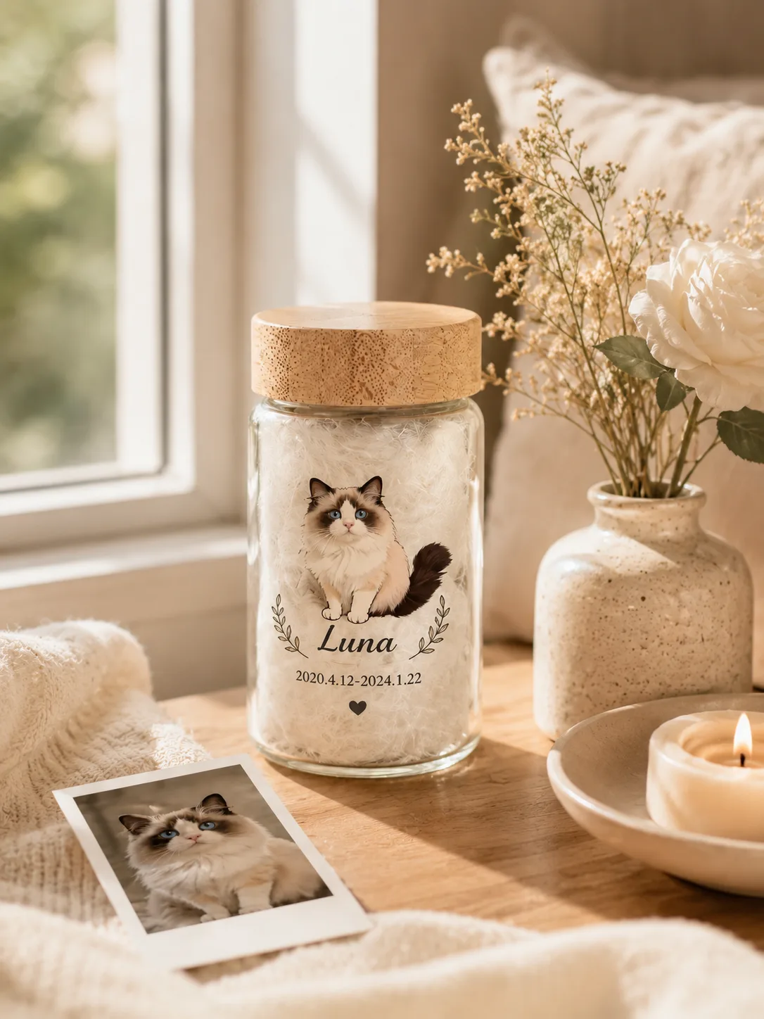 Pet memorial keepsake gift set
