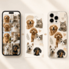 Custom Pet Phone Case detail and personalization image featuring personalized dog or cat photo phone case artwork
