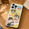 Custom Pet Phone Case detail and personalization image featuring personalized dog or cat photo phone case artwork