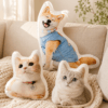 Custom Pet Photo Pillow main product image featuring personalized dog or cat photo pillow keepsake