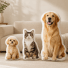 Custom Pet Photo Pillow detail and personalization image featuring personalized dog or cat photo pillow keepsake