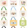 Custom Pet Photo Tote Bag gallery image 2 with custom dog or cat portrait detail by IPAWLIO