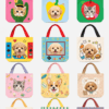 Custom Pet Photo Tote Bag lifestyle product image featuring personalized pet photo canvas tote bag design