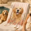 Custom Pet Portrait Beach Towel gallery image 3 showing personalized design details