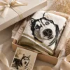 Custom Pet Portrait Beach Towel gallery image 4 showing personalized design details