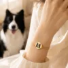 Custom Pet Portrait Bracelet gallery image 9 with custom dog or cat portrait detail by IPAWLIO