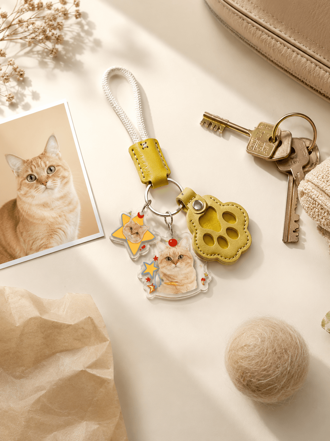 custom-pet-portrait-fur-keepsake-keychain3 Custom Pet Portrait Fur Keepsake Keychain by IPAWLIO, personalized pet memorial keepsake