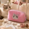 Custom Pet Portrait Makeup Bag by IPAWLIO, personalized pet photo everyday accessory