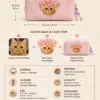 Custom Pet Portrait Makeup Bag personalization example 7 showing personalized pet photo everyday accessory