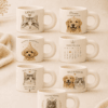 Custom Pet Portrait Mug detail and personalization image featuring personalized dog or cat portrait mug artwork