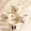Custom Pet Portrait Mug gallery image 2 with custom dog or cat portrait detail by IPAWLIO