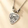 Custom Pet Portrait Pick Necklace personalization example 6 showing personalized pet portrait keepsake accessory