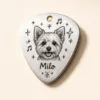 Custom Pet Portrait Pick Necklace personalization example 8 showing personalized pet portrait keepsake accessory