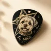 Custom Pet Portrait Pick Necklace personalization example 11 showing personalized pet portrait keepsake accessory